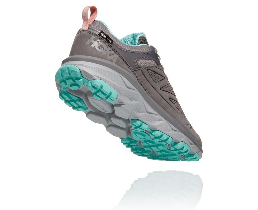 Hoka One One Challenger Låga Gore-Tex Trailskor Dam - Grå - ZGJPI-6405